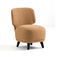 Кресло Каминное с рисунком в ломаную клетку размер L Odalie дизайн Э Галлины единый размер каштановый AM.PM  фото, kupilegko.ru